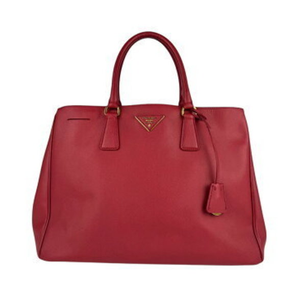 Prada handbag red leather - Picture 1 of 5